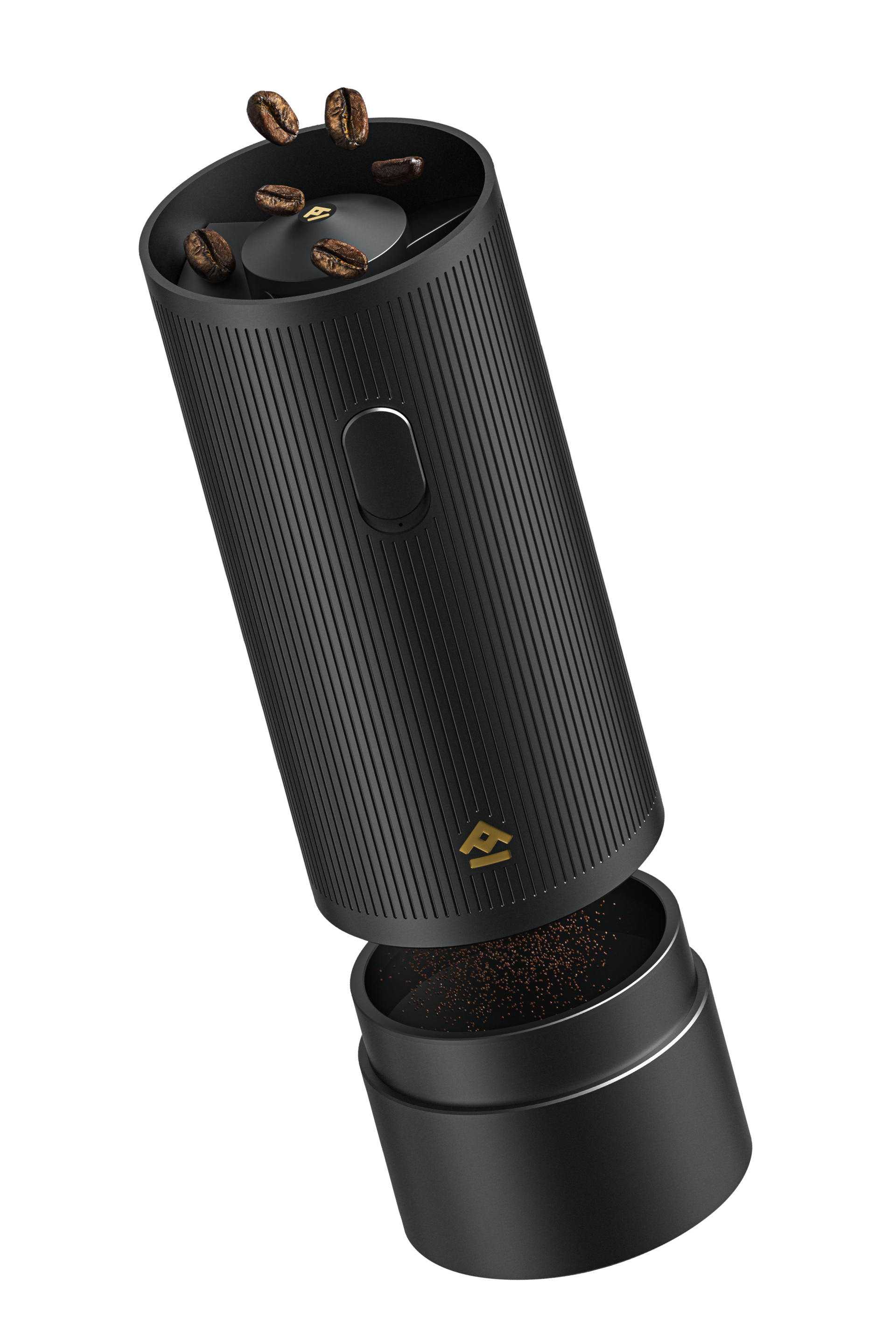 MILLAB E01 Electric Coffee Grinder Black & Silver